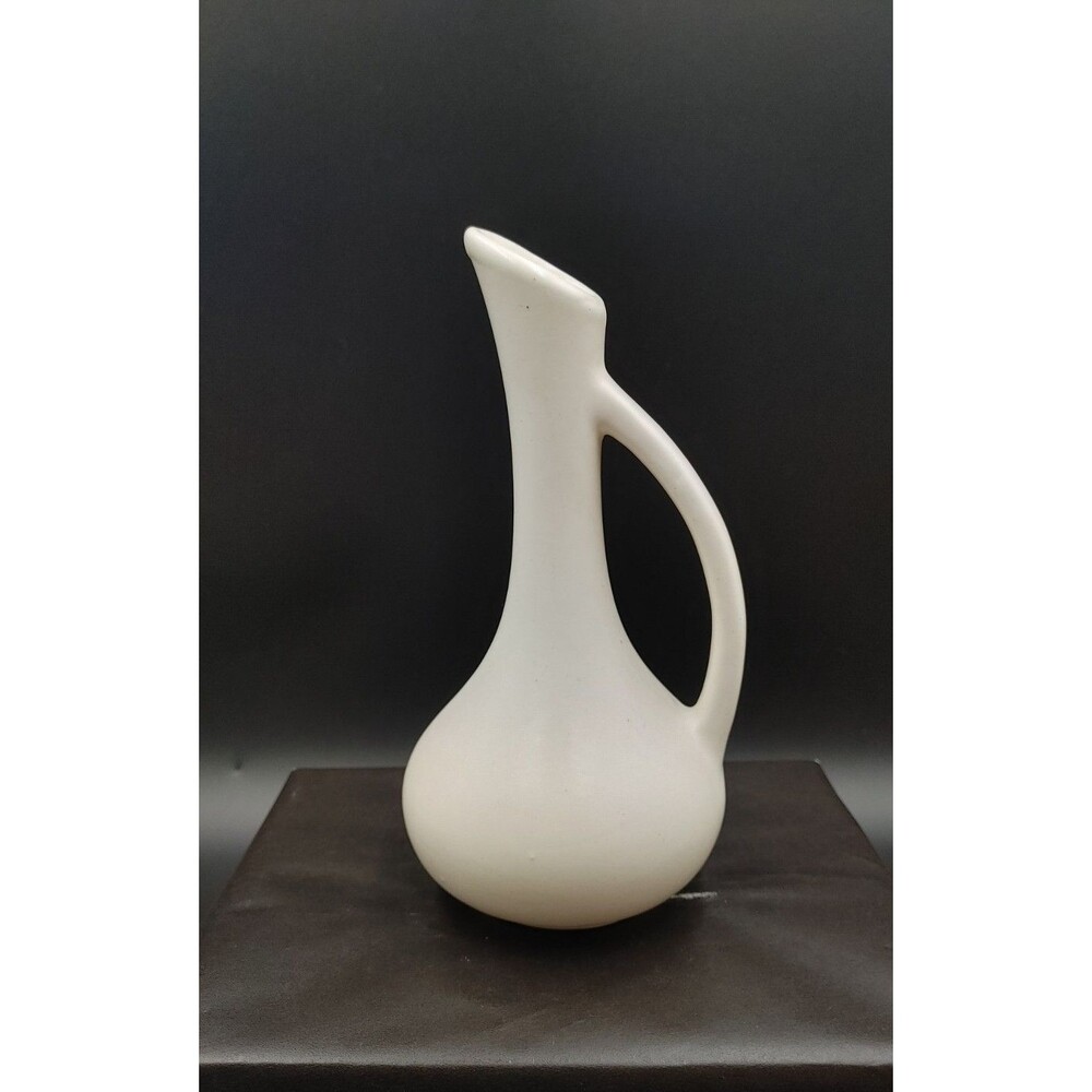 VTG Royal Haeger Bud Vase Pitcher RG 92 Matte Cream White MCM Mid Century USA